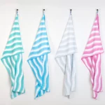 just be... Microfibre Wave Beach Travel Towel - Pink Large 160 x 80cm
