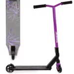 bopster Stunt Scooter Deck 360 Swivel Spin | Lightweight Freestyle Sport Scooters with 50cm Wide Bar | Ideal for Kids, Boys, & Girls Ages 8+ | Purple