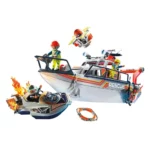 PLAYMOBIL City Action Sea Rescue Fire Rescue with Personal Watercraft 70140