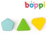 boppi 5-In-1 Small Wooden Activity Cube | 2-Way Bead Maze Roller Coaster Sensory Baby Toy with Abacus Clock Animal Shape Sorter & Slider | Multifunction Educational Toys Play Box 2 Years and Up