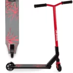 bopster Stunt Scooter Deck 360 Swivel Spin | Lightweight Freestyle Sport Scooters with 50cm Wide Bar | Ideal for Kids, Boys, & Girls Ages 8+ | Red