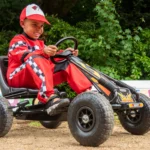 bopster - Pedal Go Kart with Inflatable Tyres 5-8 Years - Flame
