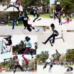 Land Surfer Kids Stunt Scooter | Scooter for Kids 8-12+ Teenagers | Boys/Girls Two Wheel 360 Pro Stunts | Blue Camo