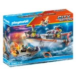 PLAYMOBIL City Action Sea Rescue Fire Rescue with Personal Watercraft 70140
