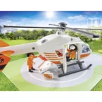 Playmobil Hospital Emergency Helicopter with Landing Pad - City Life 70048