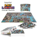 bopster 8-bit London Pixel Jigsaw Puzzle 1000 Pieces for Kids Teens and Adults 70 x 50cm Level 3