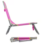 just be...…® Beach & Garden Folding Sun Chair Lounger – Pink