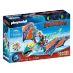 Playmobil DreamWorks Dragons 70728 Dragon Racing: Astrid and Stormfly, for Children Ages 4+