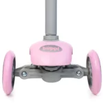 boppi 3-Wheel Kids Toddler Push Scooter | 2 Front Wheels, Ideal for Girls and Boys Aged 3 - 8 Years Old | Pink