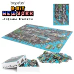 bopster 8-bit New York Pixel Jigsaw Puzzle 180 Pieces for Kids Teens and Adults 57 x 42cm Level 1