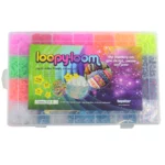 4200 Loom Kit Box Rainbow Colour Rubber Bands with C-Clips, Charms and Hook