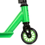 Land Surfer Kids Stunt Scooter | Scooter for Kids 8-12+ Teenagers | Boys/Girls Two Wheel 360 Pro Stunts | Black with Green Trim and Small Skulls