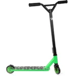 Land Surfer Kids Stunt Scooter | Scooter for Kids 8-12+ Teenagers | Boys/Girls Two Wheel 360 Pro Stunts | Black with Green Trim and Small Skulls