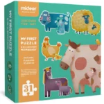 Mideer My First Puzzle Toddler Jigsaw for Children with Large Extra Thick Pieces for Kids Illustrated Animal Shapes 2 3 + Years - Mum & Baby