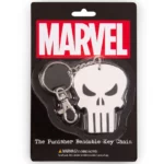 MARVEL The PUNISHER Superhero Keychain Keyring With Claw Clip
