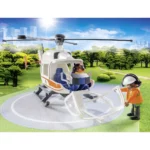 Playmobil Hospital Emergency Helicopter with Landing Pad - City Life 70048