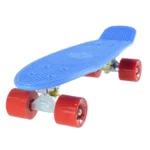 Land Surfer Cruiser Skateboard 22 Inch Blue Board Solid Red Wheels