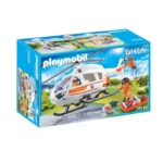 Playmobil Hospital Emergency Helicopter with Landing Pad - City Life 70048