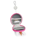 boppi Tiny Trekker Kids Keyring Travel Pouch Coin Purse Mini Travel Wallet Keychain Holder Zipper Clutch Bag - Unicorn