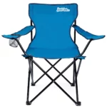 just be...…® Folding Camping Chair - Royal Blue with Dark Blue Trim