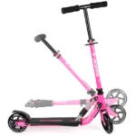 bopster 2 Wheeled Scooter Folding V2 In Line Racing Kick Sport Ride-On Pink