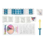 4200 Loom Kit Box Rainbow Colour Rubber Bands with C-Clips, Charms and Hook