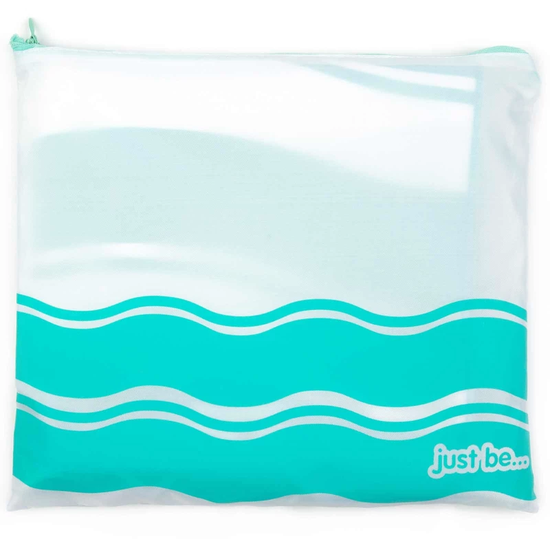 just be… Microfibre Wave Beach Travel Towel – Green XX Large 200 x 90cm