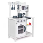 boppi® Wooden Toy Kitchen with 19 Piece Accessories Set - Grey