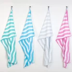 just be... Microfibre Wave Beach Travel Towel - Green XX Large 200 x 90cm