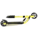 bopster 2 Wheeled Scooter Folding V2 In Line Racing Kick Sport Ride-On Neon Yellow