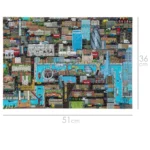 bopster 8-bit London Pixel Jigsaw Puzzle 500 Pieces for Kids Teens and Adults 51 x 36cm Level 2
