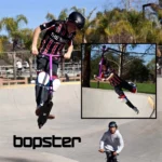 bopster Stunt Scooter Deck 360 Swivel Spin | Lightweight Freestyle Sport Scooters with 50cm Wide Bar | Ideal for Kids, Boys, & Girls Ages 8+ | Purple