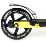 bopster 2 Wheeled Scooter Folding V2 In Line Racing Kick Sport Ride-On Neon Yellow