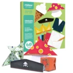 Mideer 60 Piece Kid’s Origami Paper Folding Junior Bumper Pack with Kami Paper Sculpture Instruction Booklet - Life Elements