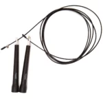 just be...… Skipping and Speed Adult Jump Rope for Fitness and Fat Burning Home Gym Park Workouts HIIT Sessions Boxing and Weight Loss Non-Slip Handle and a 275cm Adjustable Length Rope - Black