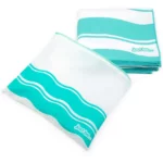 just be... Microfibre Wave Beach Travel Towel - Green XX Large 200 x 90cm