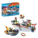 PLAYMOBIL City Action Sea Rescue Fire Rescue with Personal Watercraft 70140