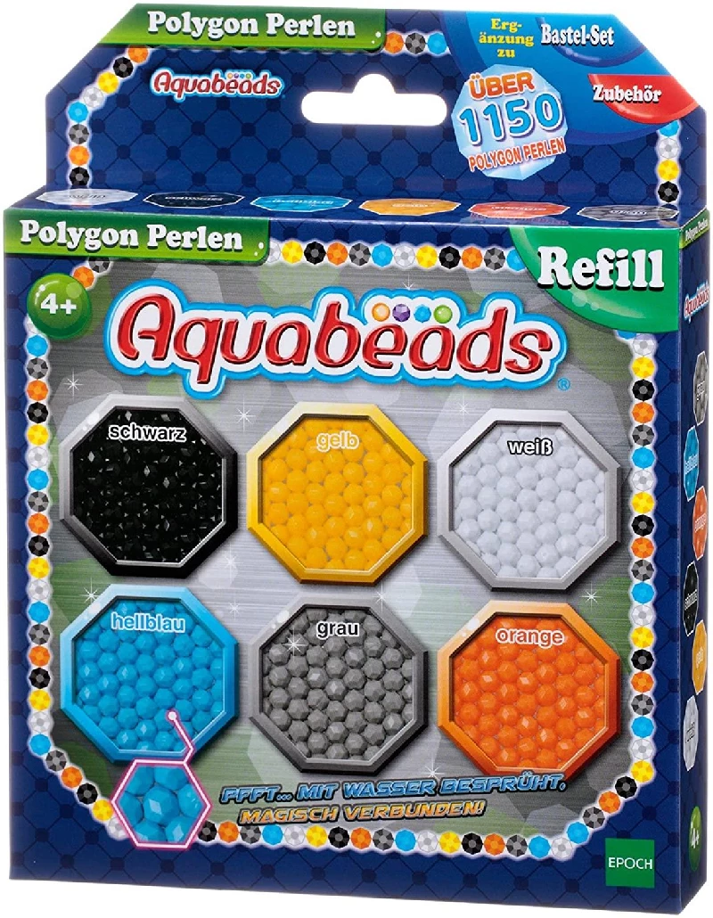 EPOCH Traumwiesen Aquabeads 30049 – Polygon Beads Pony Beads