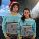 Numskull Official Fallout Vault Christmas Jumpers for Men or Women – Ugly Novelty Gifts Xmas Jumper – Video Gamer Knitted Sweater Design - Officially Licensed Geek Christmas Jumper 2 XL