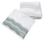 just be... Microfibre Wave Beach Travel Towel - Grey XX Large 200 x 90cm