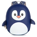 boppi Tiny Trekker Kids Backpack Nursery Travel Holiday Toddler Children Bag 4 Litre Preschool Rucksack - Blue Penguin