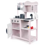 boppi® Wooden Toy Kitchen with 19 Piece Accessories Set - Grey