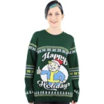 Official Numskull Fallout Happy Holidays Christmas Xmas Jumper- UK XS/US 2XS New