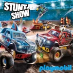 Playmobil 70553 Stunt Show Motocross with Fiery Wall, for Children Ages 4 - 10