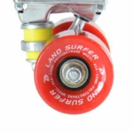 Land Surfer Cruiser Skateboard 22 Inch Blue Board Solid Red Wheels