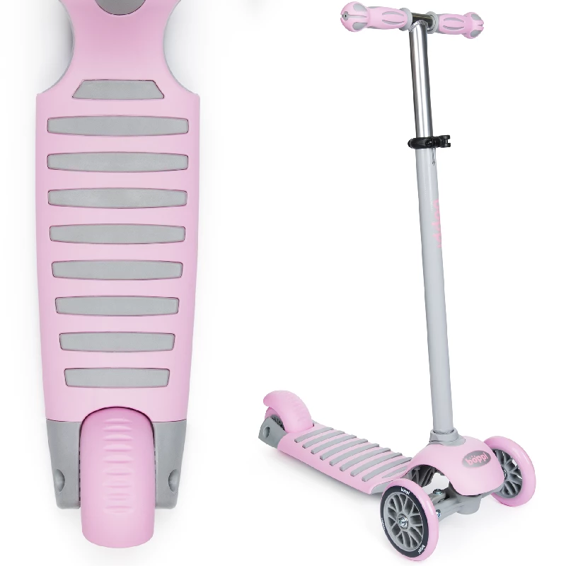 boppi 3-Wheel Kids Toddler Push Scooter | 2 Front Wheels, Ideal for Girls and Boys Aged 3 – 8 Years Old | Pink