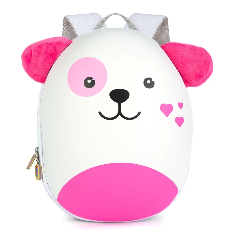 boppi Tiny Trekker Kids Backpack Nursery Travel Holiday Toddler Children Bag 4 Litre Preschool Rucksack – Pink Dog