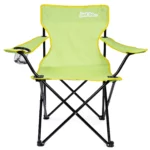 just be...…® Folding Camping Chair - Light Green with Yellow Trim