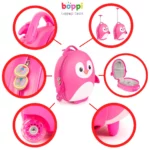 Boppi Tiny Trekker Kids Luggage Travel Suitcase Carry On Cabin Bag Holiday Pull Along Trolley Lightweight Wheeled Holdall 17 Litre Hand Case - Robot