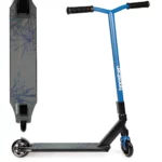 bopster Stunt Scooter Deck 360 Swivel Spin | Lightweight Freestyle Sport Scooters with 50cm Wide Bar | Ideal for Kids, Boys, & Girls Ages 8+ | Blue